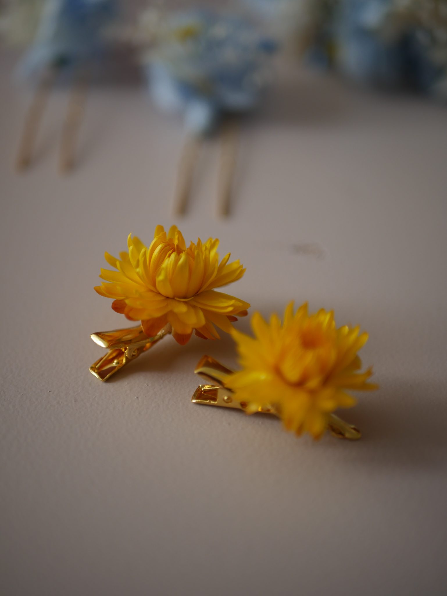 Pinces crocodile - jaune